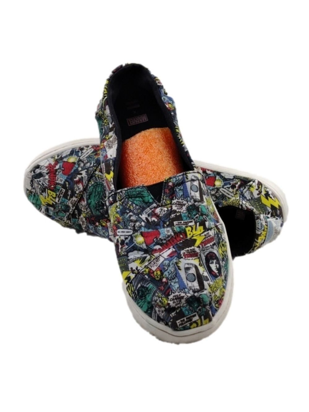 𝅺Toms X Marvel Tiny Alpargata Comic Book Pop Print Slip On Casual Sneaker Shoe